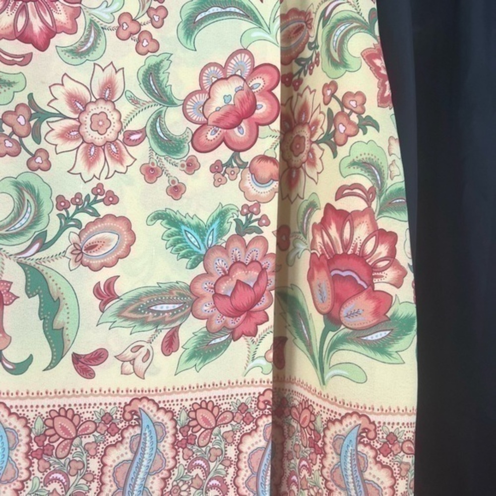 Colorful floral faux wrap skirt from Mix IT.